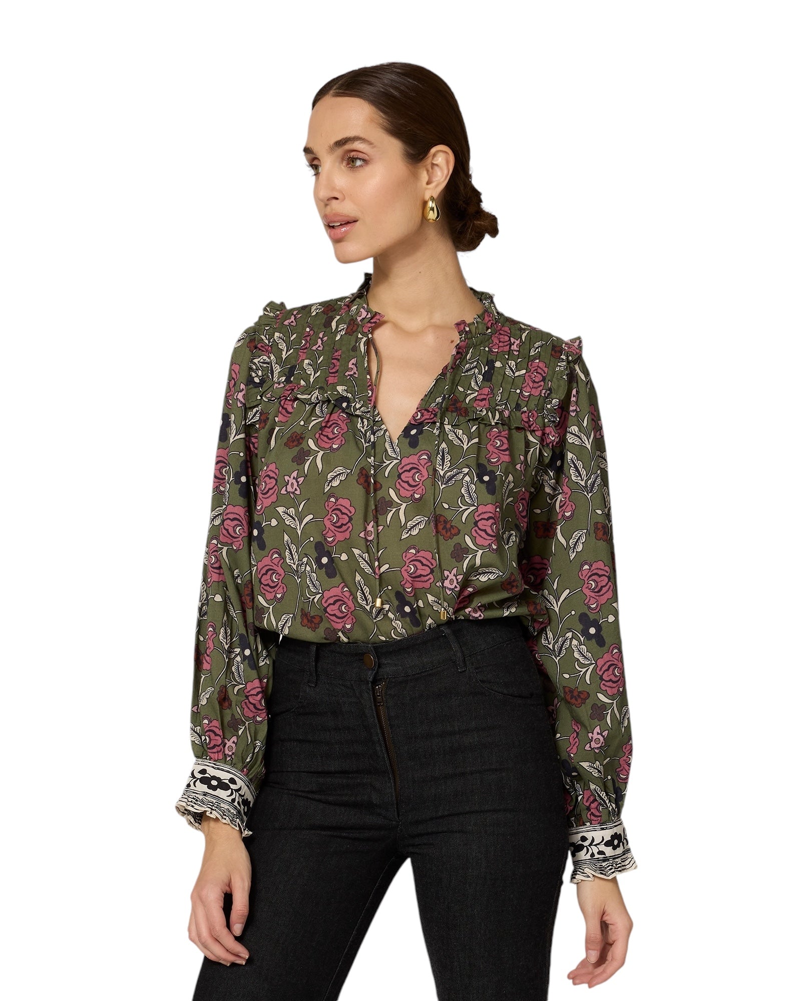 Cleobella-Leni-Blouse-Fiore-Print-Tops - Blouse - Georgia Kate