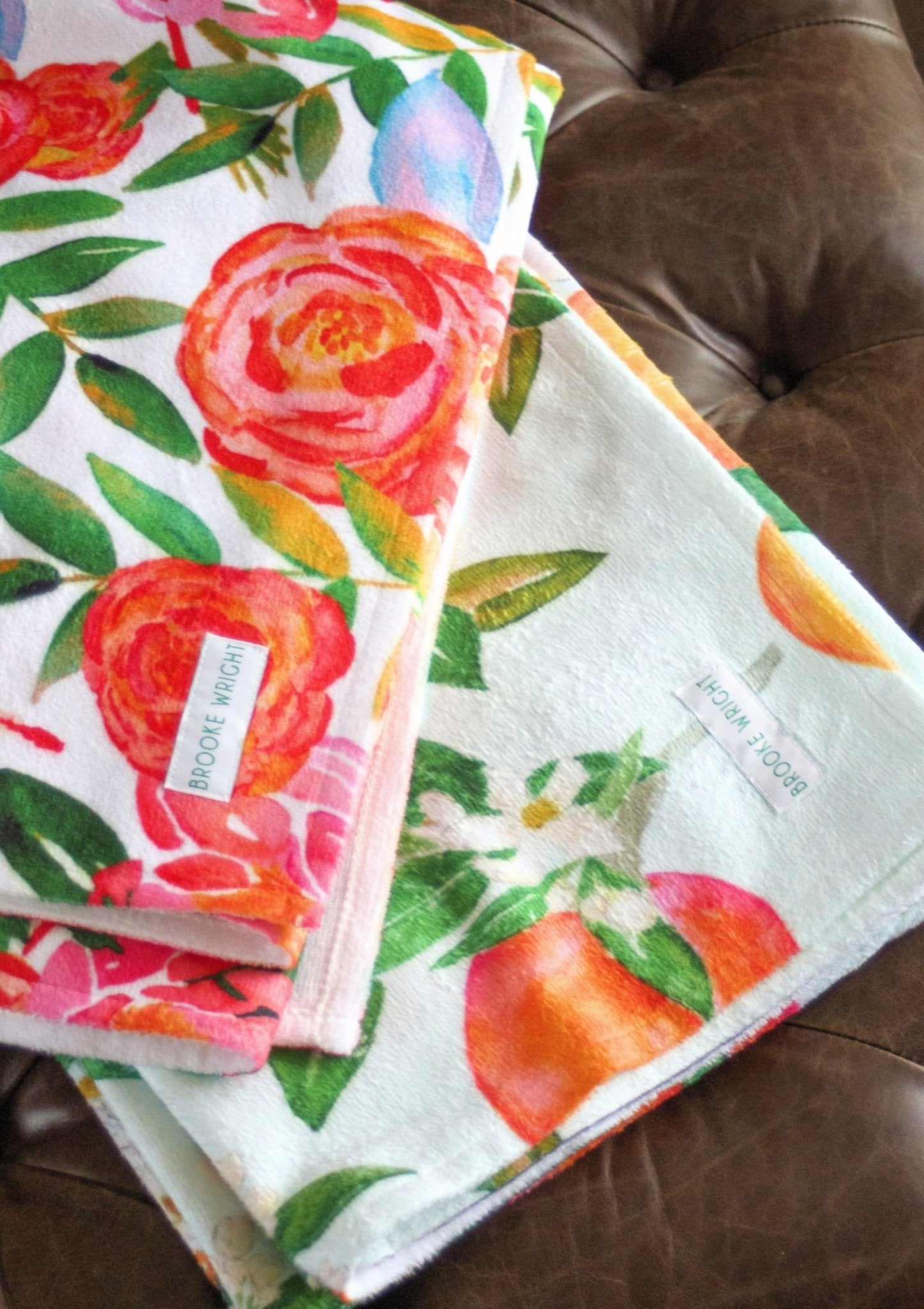 brooke-wright-Beach Towel-orange-blossom-Georgia Kate