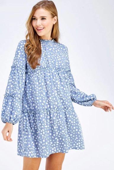 kate blue polka dot dress Buy Monsoon Blue Kate Puff Sleeve Polka Dot Midi Dress from Next USA