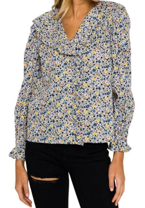 Saylor-ditsy-floral-blouse-english-factory-women's-blouses-georgia-kate