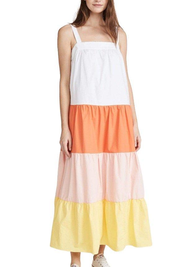 Sunny Color Block Maxi Dress Dress - Georgia Kate