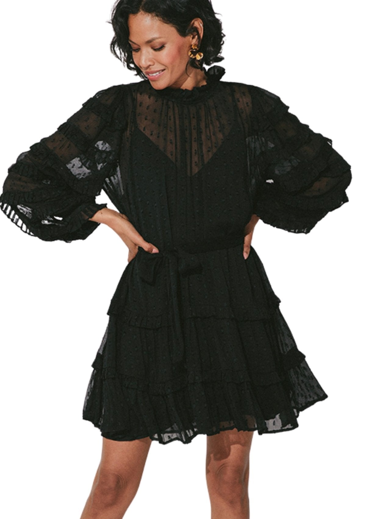 Lacey Mini Dress | Black - Georgia Kate L / Black Lacey Mini Dress | Black - Georgia Kate L / Black
