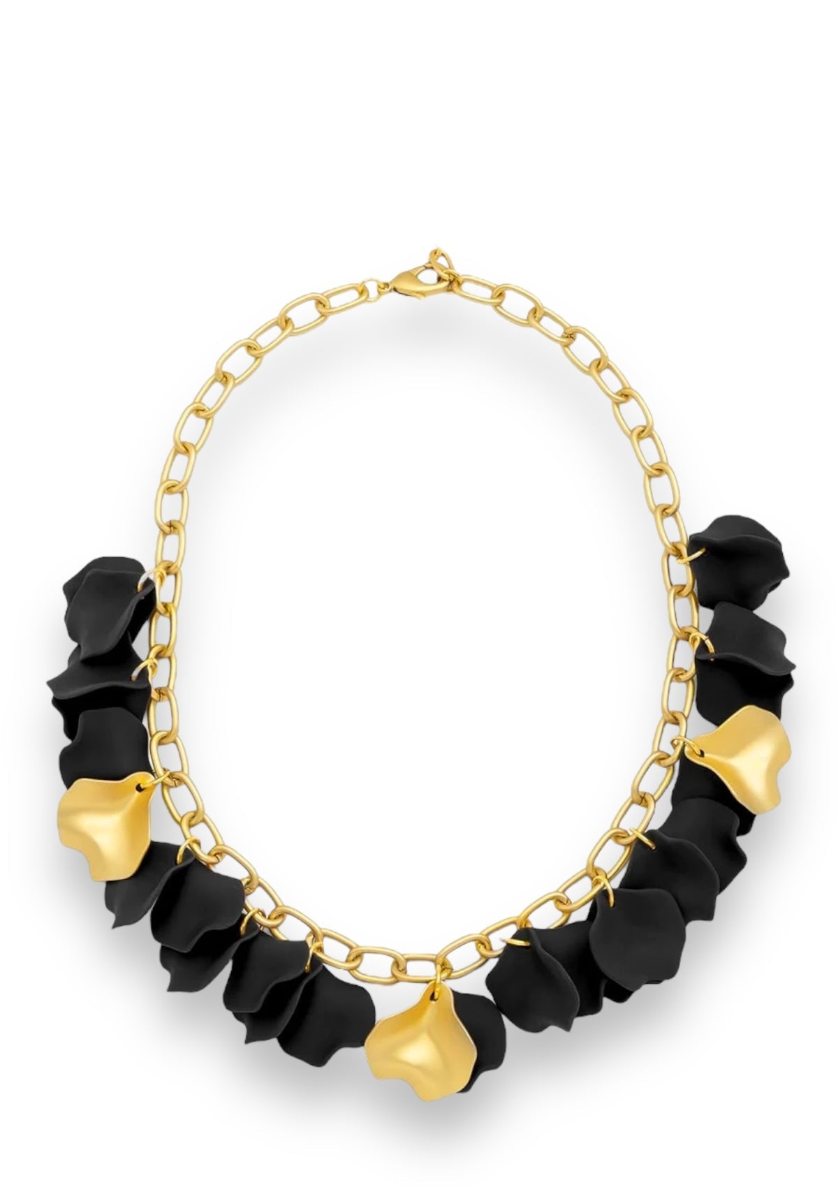 Matte Metal Petal Collar Necklace Georgia Kate - Main Image