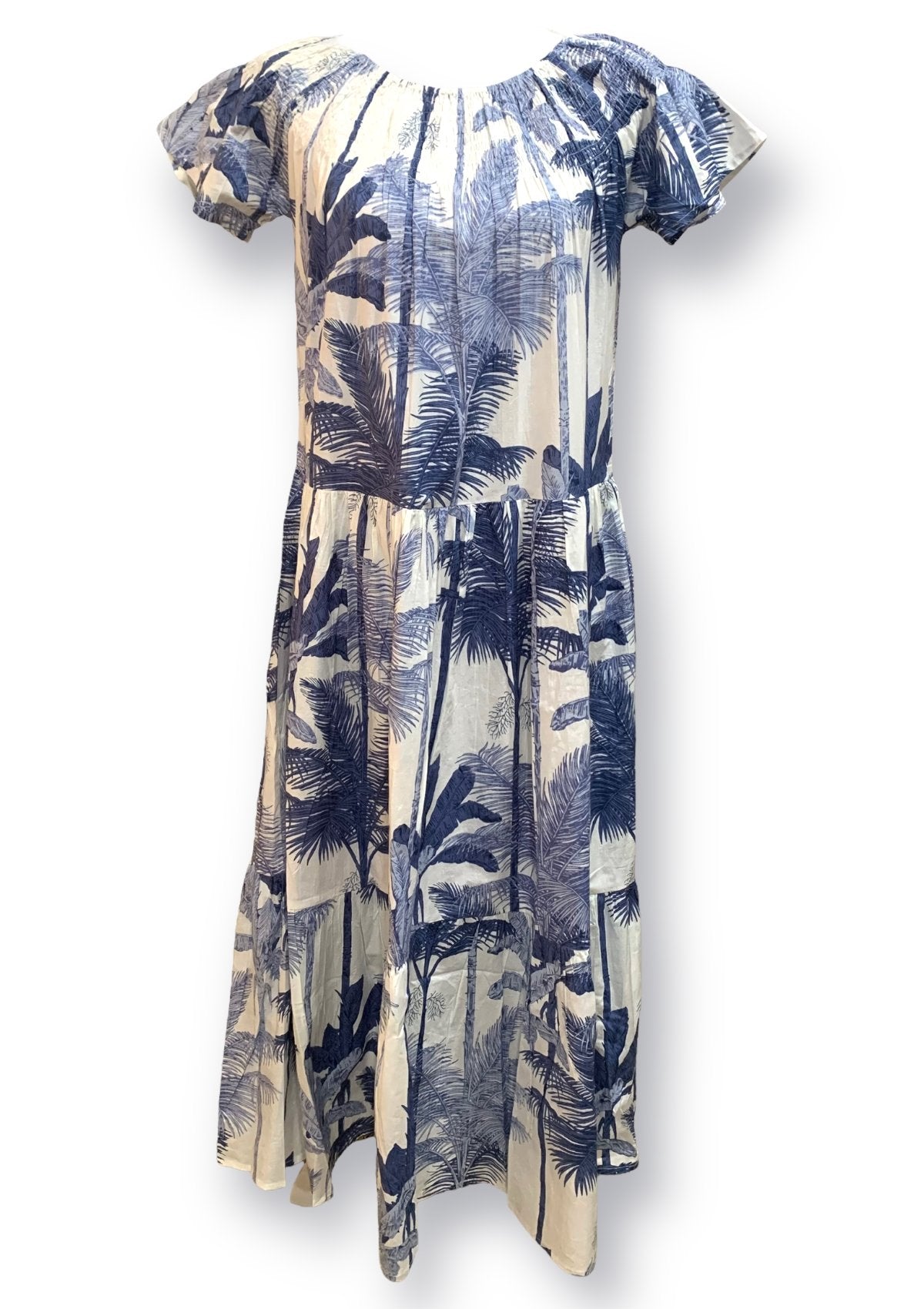 Zara palm print outlet dress